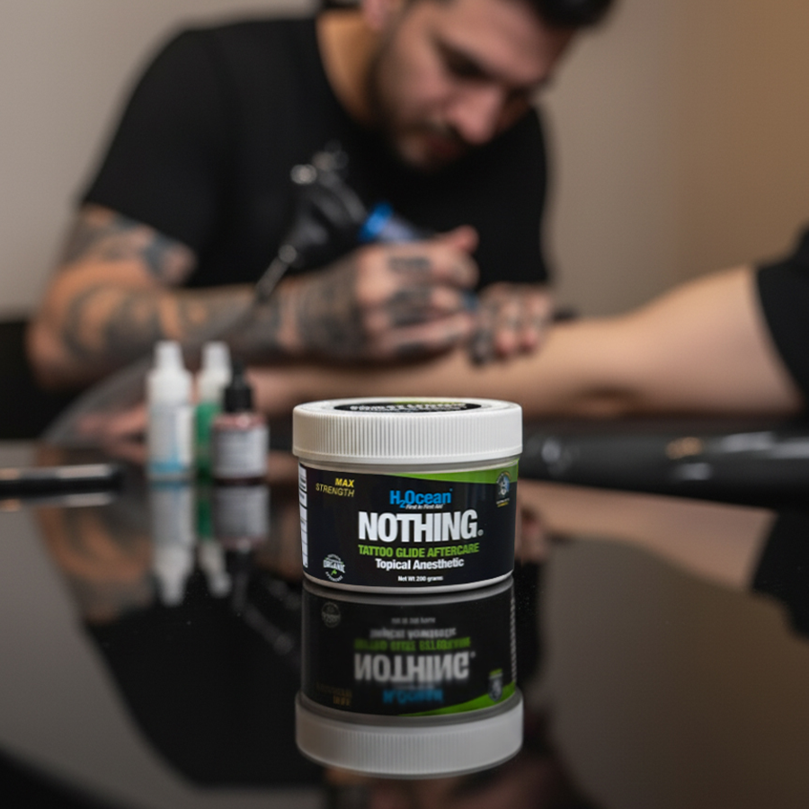 NOTHING Pain Relieving Tattoo Glide \u0026 Balm | H2Ocean®, image size:900x900