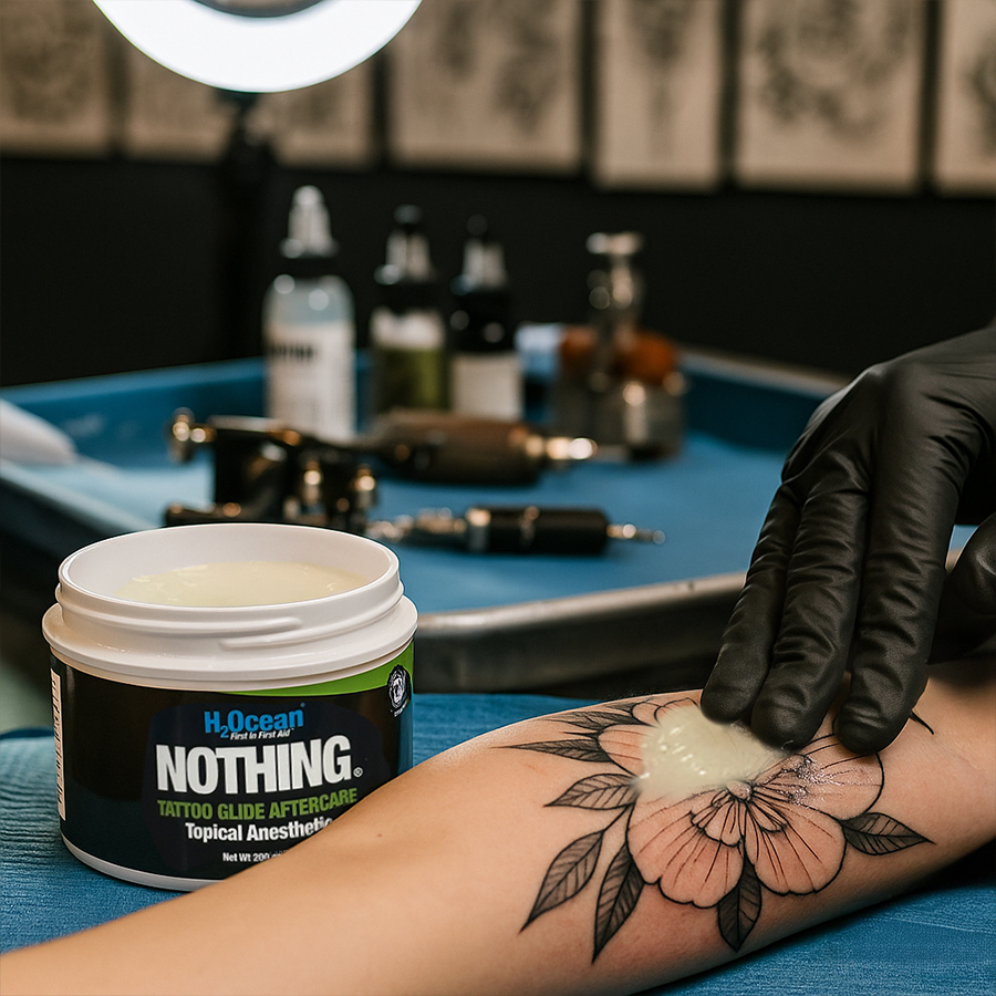 NOTHING Pain Relieving Tattoo Glide \u0026 Balm | H2Ocean®, image size:900x900